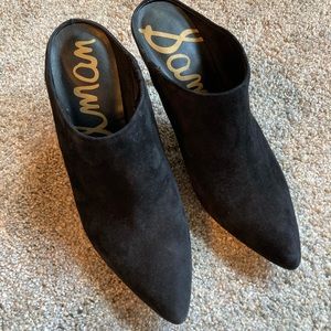 Sam Edelman Oran Black Suede Mules